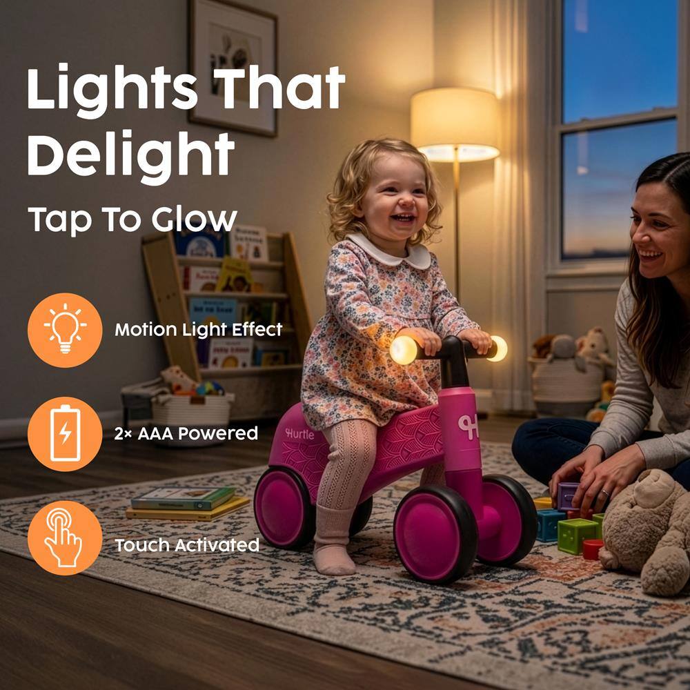 Lights That Delight  
Tap To Glow  
Motion Light Effect  
2x AAA Powered  
Touch Activated