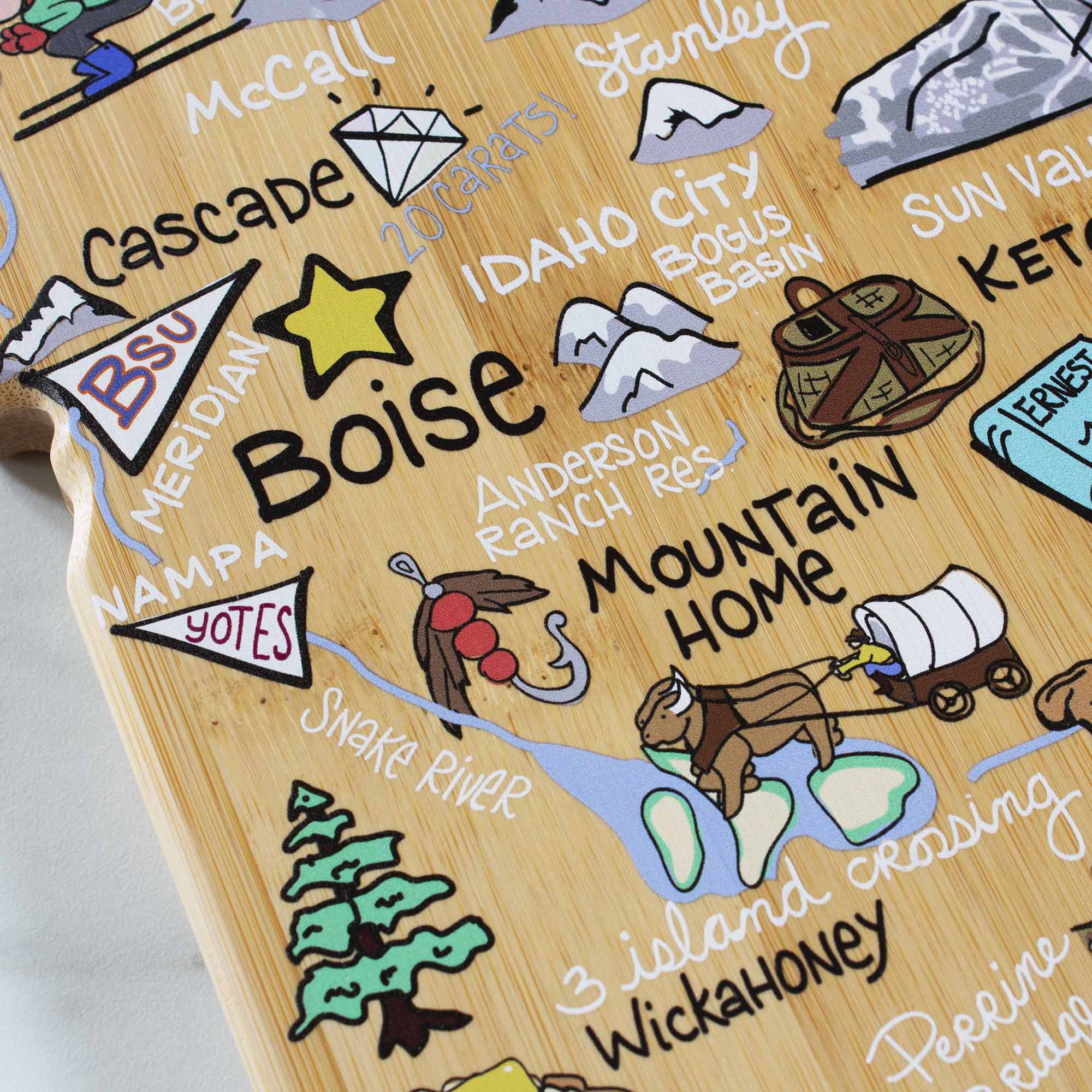 McCall  
Cascade  
20 Carats!  
Idaho  
Boise  
Meridian  
BSU  
Nampa  
Yotes  
Snake River  
Island Crossing  
3 Wickahoney  
Perrine Ridge  
Sun Valley  
Ketchum  
Bogus Basin  
Ernest Anderson Ranch Res  
Mountain Home  
City  
Cascade