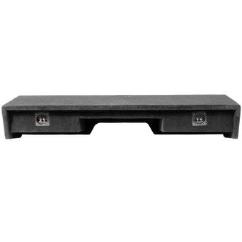 Alt View 3. NVX - 1996-2006 Silverado/Sierra Extended Cab - Custom-Fit Empty Dual 12" Sealed Subwoofer Enclosure - Black.