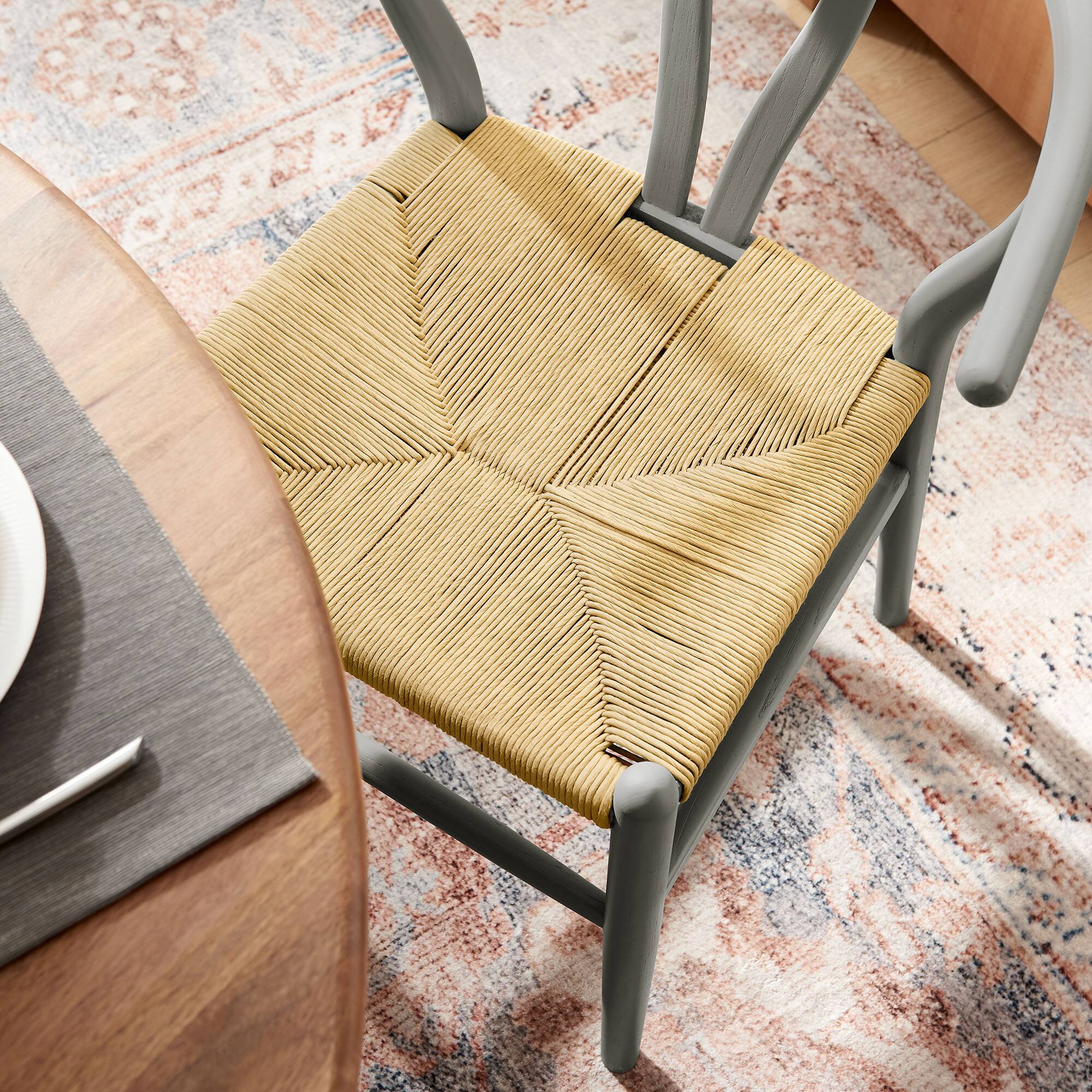 Alt View 1. Modway - Amish 32" Wood Dining Accent Chair by Modway - Light Gray.