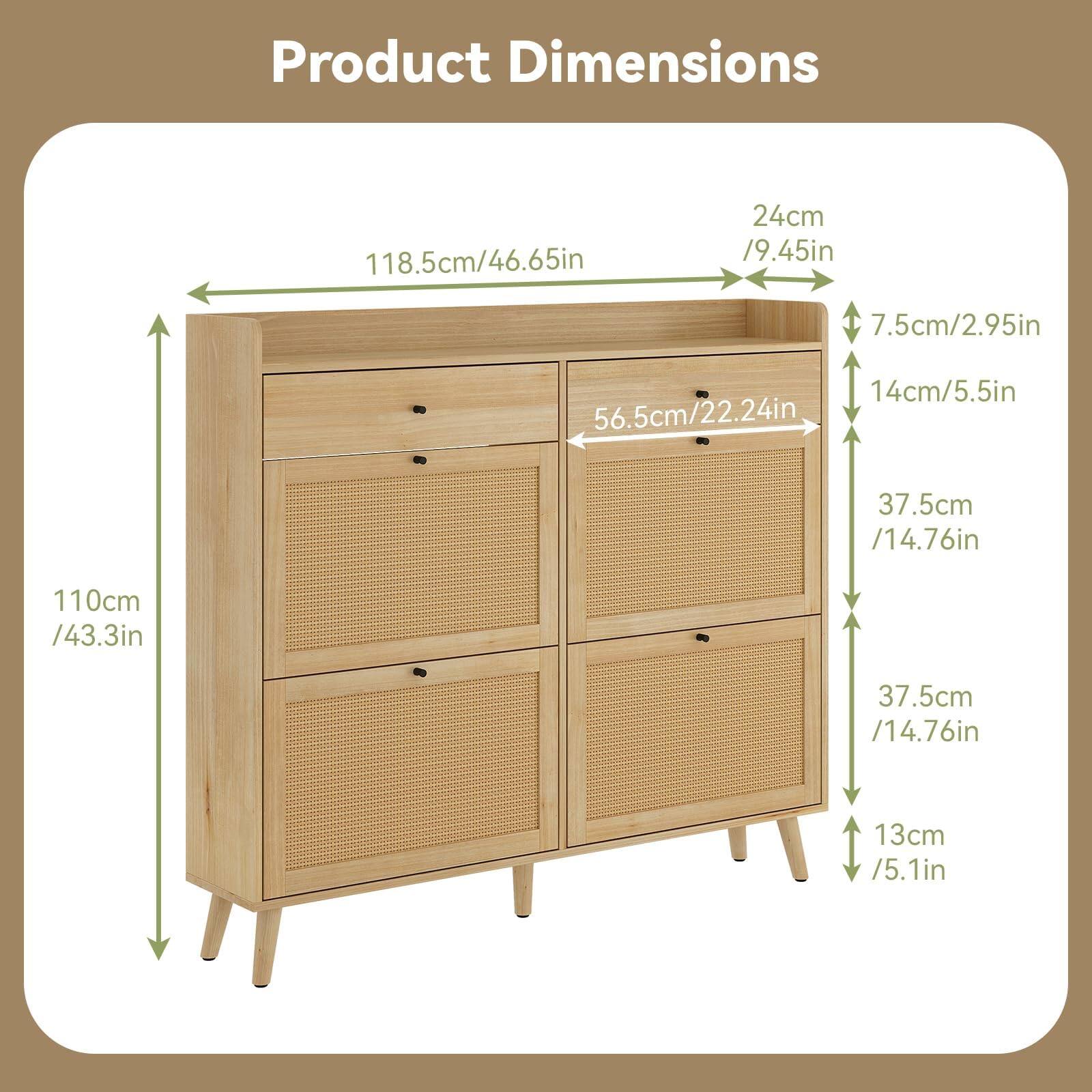 Product Dimensions

- Width: 118.5cm / 46.65in
- Depth: 56.5cm / 22.24in
- Height: 110cm / 43.3in
- Drawer Height: 14cm / 5.5in
- Drawer Width: 24cm / 9.45in
- Drawer Depth: 37.5cm / 14.76in
- Drawer Front Height: 7.5cm / 2.95in
- Drawer Front Width: 13cm / 5.1in