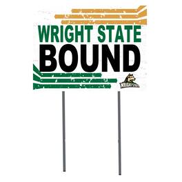 Jardine - Wright State Raiders 18" x 24" Bound Yard Sign - White
