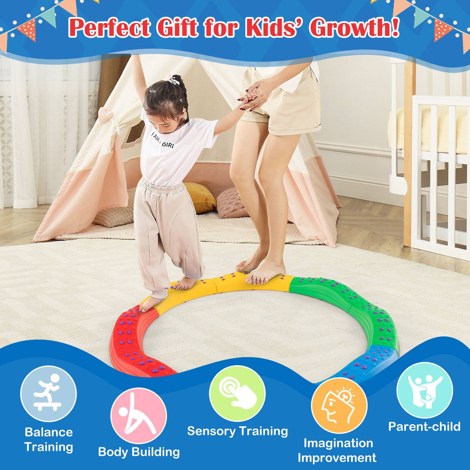Perfect Gift for Kids' Growth!  
IAIA GIRI Balance Training Parent-child Sensory Training Imagination Body Building Improvement