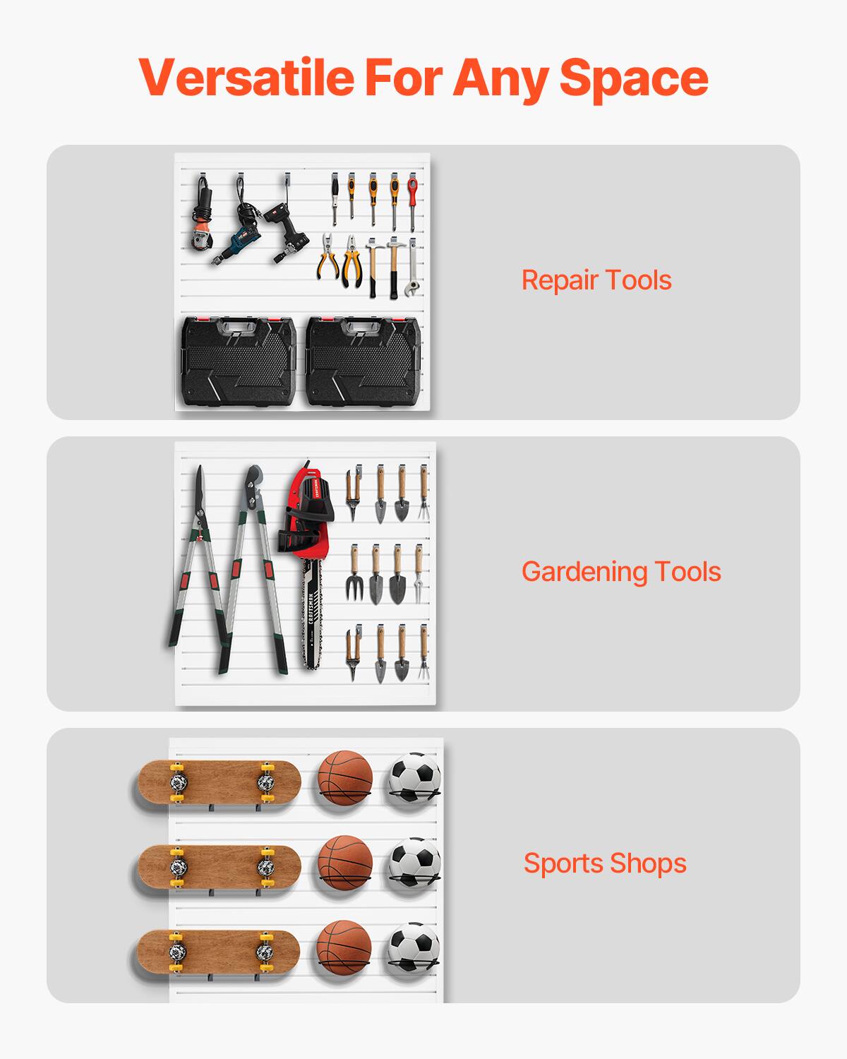 Versatile For Any Space

Repair Tools

Gardening Tools

Sports Shops