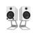 Alt View 3. Kanto - Elevated Desktop Speaker Stands for Midsize Speakers, Pair - White.