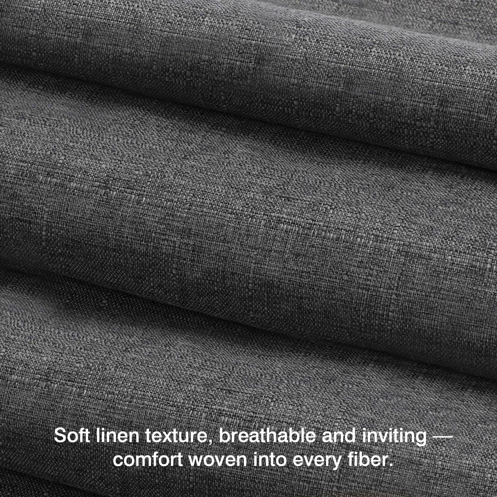 Soft linen texture, breathable and inviting — comfort woven into every fiber.
