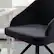 Alt View 16. Martha Stewart - Sora Velvet Upholstered Office Chair - Gray Velvet/Oil Rubbed Bronze.