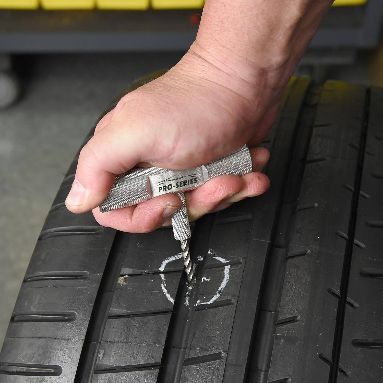 Alt View 2. HQRP - Slime Pro Series Ultimate Tire Plug Kit 13-Piece with Heavy-Duty T-Handle Reamer, Plugger & Repair Strings.