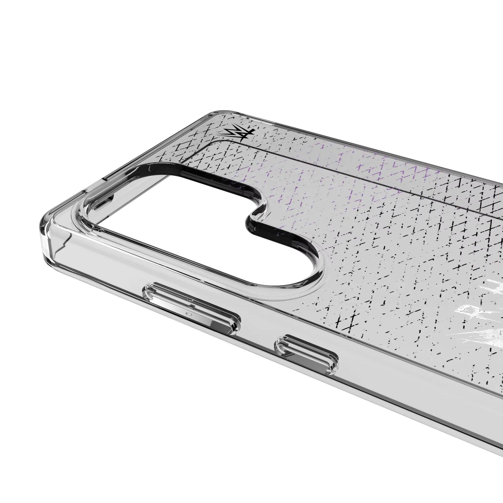 Left. Keyscaper - WWE Steel Clear Phone Case - Samsung Galaxy S25 Ultra - Rhea Ripley.