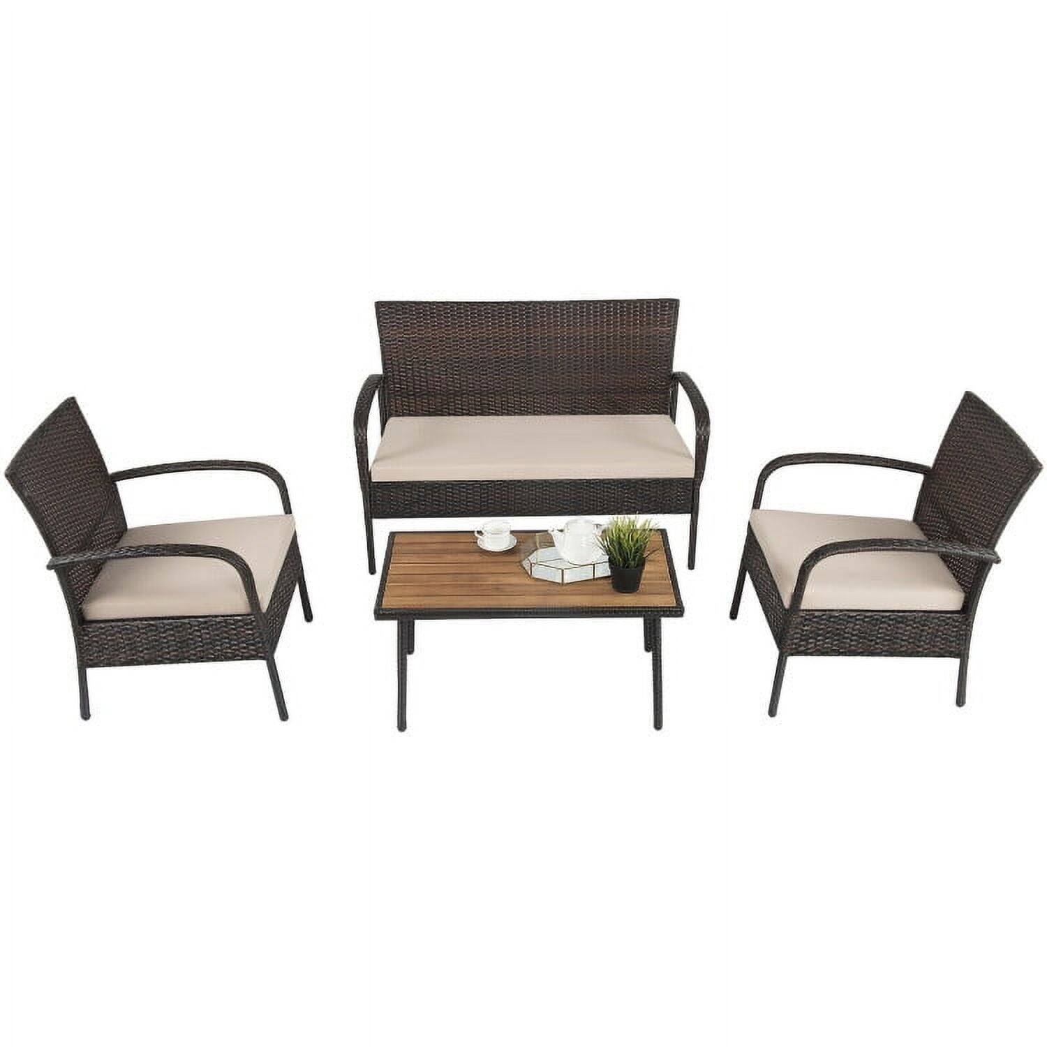Back. Kadyn - 3 Pcs Patio Furniture Sectional Set, All Weather Outdoor Sectional Sofa - White.