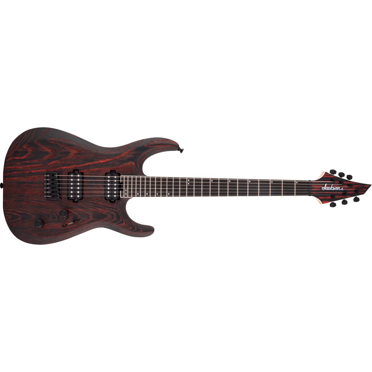 Alt View 1. Jackson - Jackson Pro Dinky DK2 Modern Ash HT6 Electric Guitar, Ebony, Baked Red.