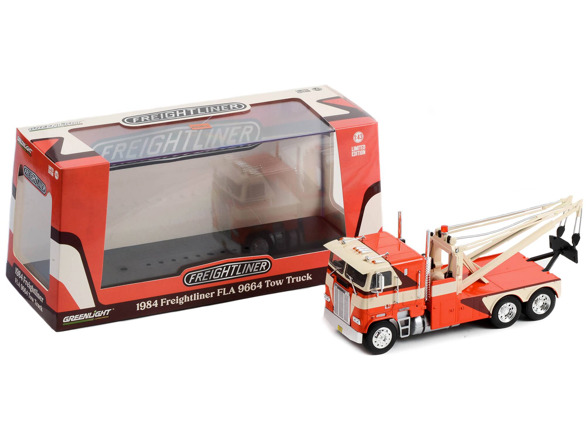 Freightliner  
1984 Freightliner FLA 9664 Tow Truck  
1:43 Limited Edition  
Greenlight