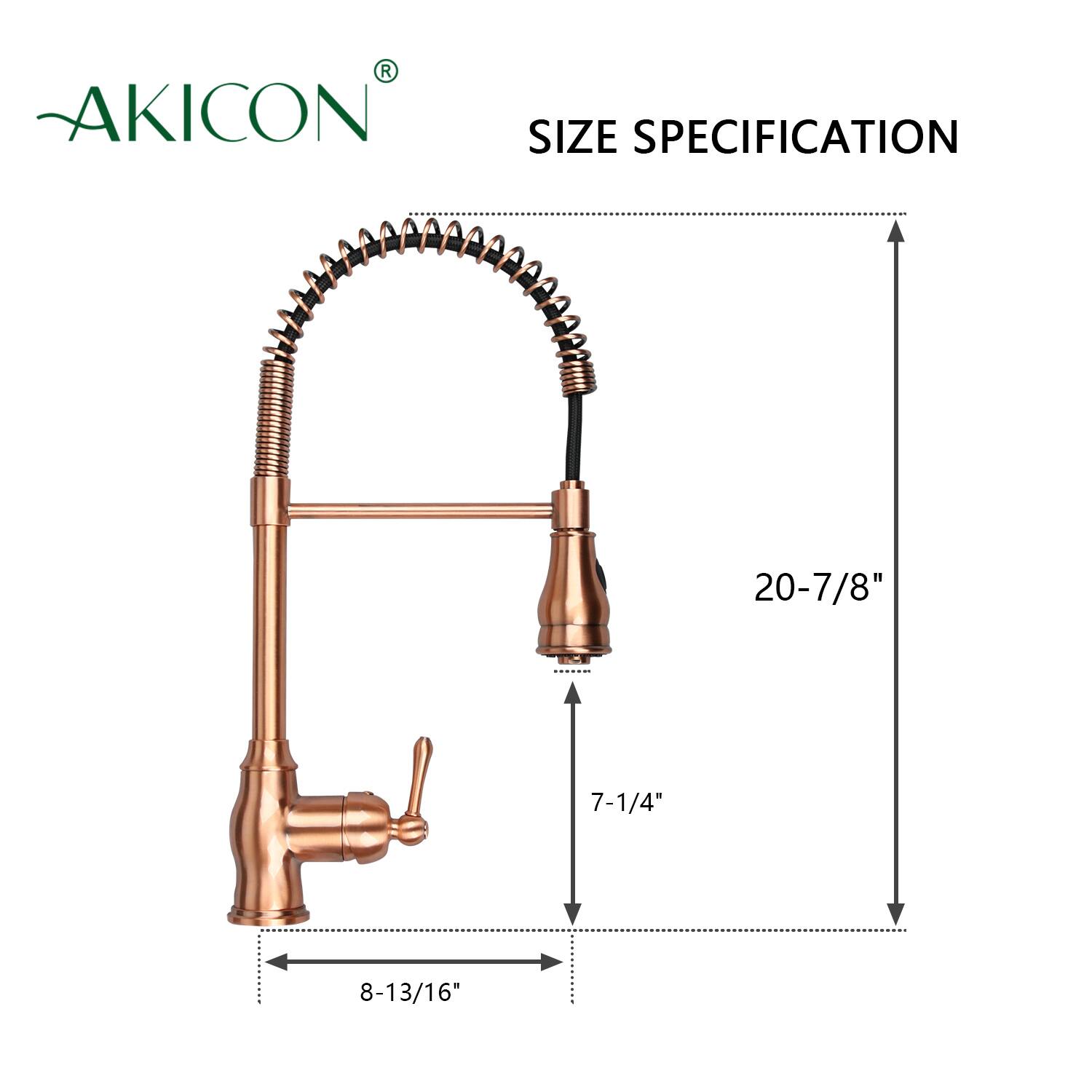 AKICON SIZE SPECIFICATION  
20-7/8"  
7-1/4"  
8-13/16"