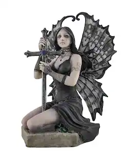Veronese Design - Anne Stokes Lost Love Mourning Gothic Fairy - Black