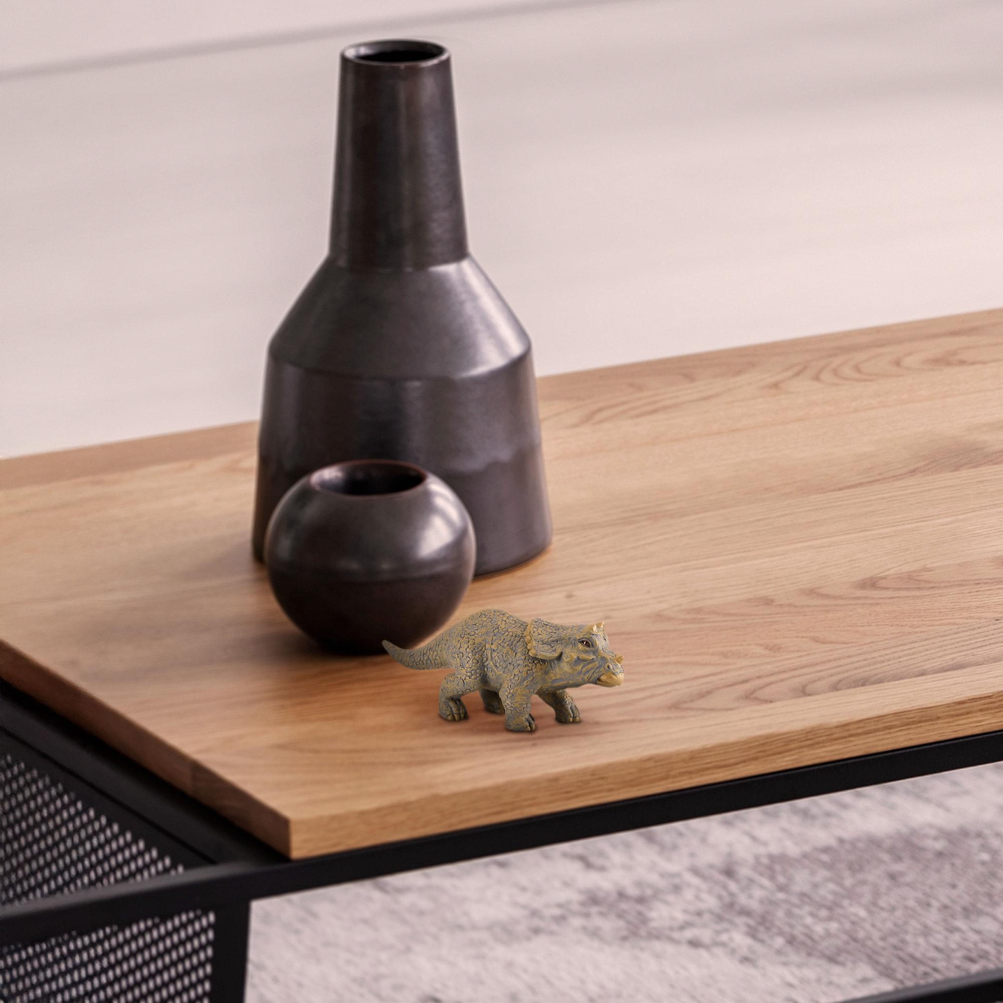 Alt View 1. Breyer Animal Creations - CollectA Prehistoric Life Collection Miniature Figure | Triceratops Baby - Brown.