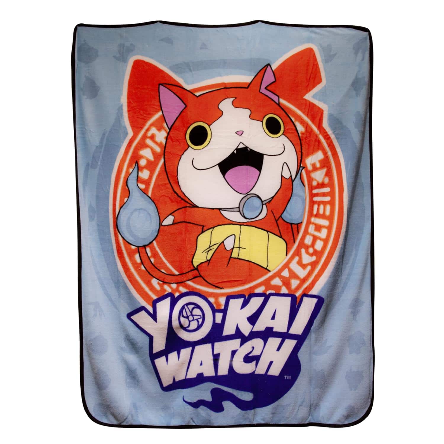 Little Buddy - Yo-Kai Watch Jibanyan Lightweight Fleece Throw Blanket | 50 x 60 Inches - Blue
