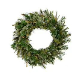 Vickerman - 36" Cashmere Wreath 210 Tips - Green