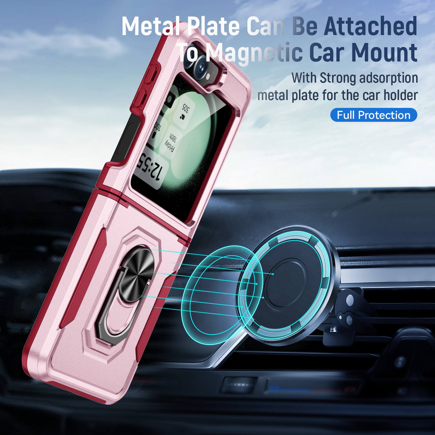 Metal Plate Can Be Attached To Magnetic Car Mount With Strong adsorption metal plate for the car holder 305 a Full Protection