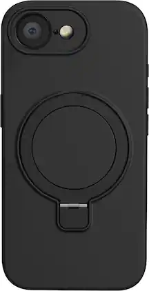 SaharaCase - Venture Series Silicone Kickstand Case for Apple iPhone 16e - Scorpion Black