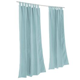 Pawleys Island - Sunbrella Outdoor Gazebo Tabbed Solid Curtain Panel - 50" x 96" Spectrum Mist - spectrum-mist