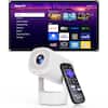 Front. Vankyo - Leisure 3R Air Smart Projector with Built-in Roku TV - White.