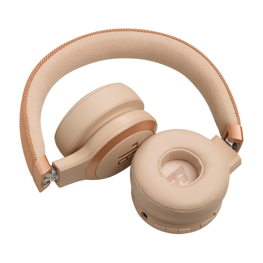Alt View 2. JBL - Live 670NC Wireless On-Ear Headphones with True Adaptive Noise Cancelling - 2024 - Sandstone.