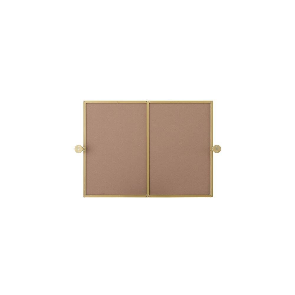 Angle. Elegant Kitchen and Bath - Amoura 24X32 Pivot Mirror In Brass - Brass.