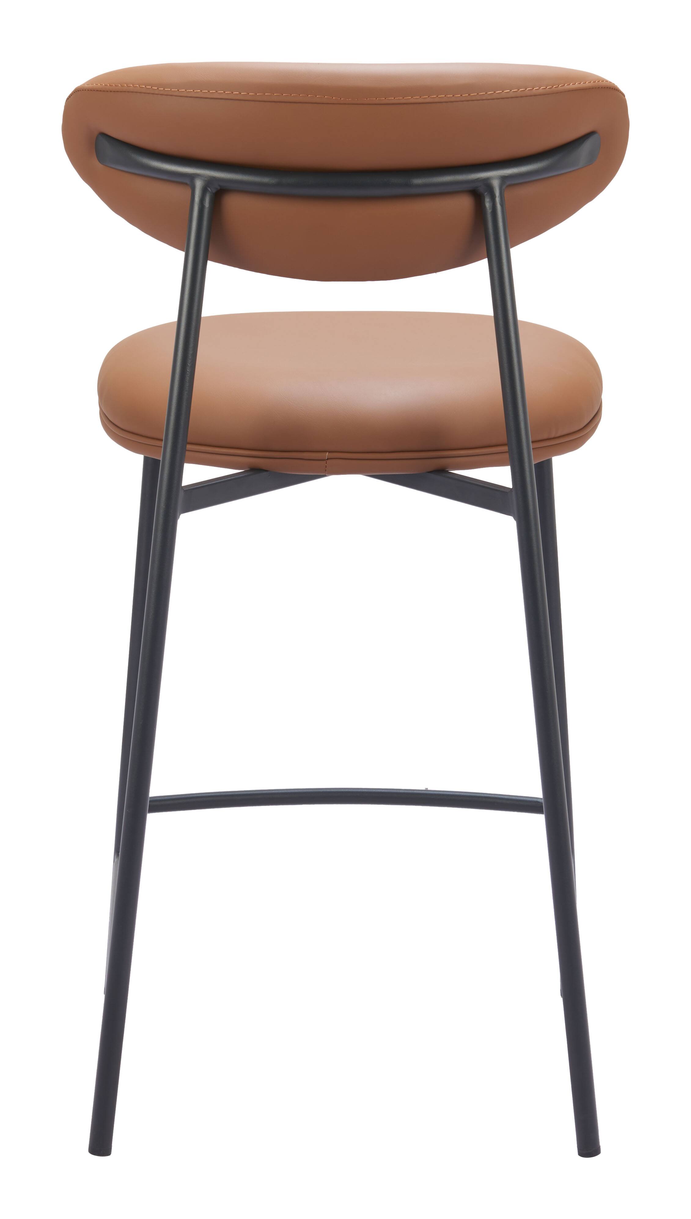 Alt View 2. Hivvago - Rorun Counter Stool (Set of 2) Brown - Brown.