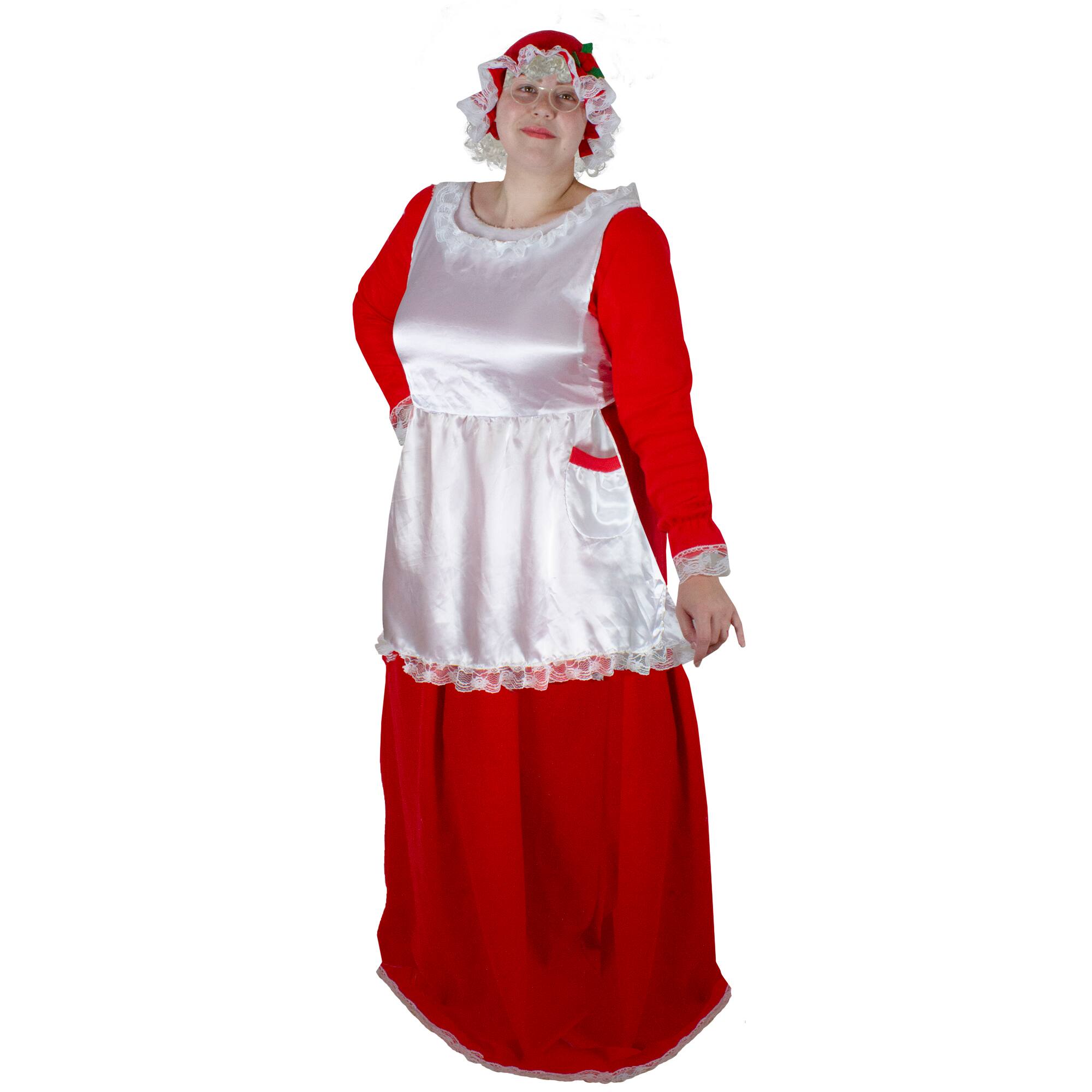 Alt View 1. Northlight - Women's Mrs. Claus Costume Set - Size Large - Red.