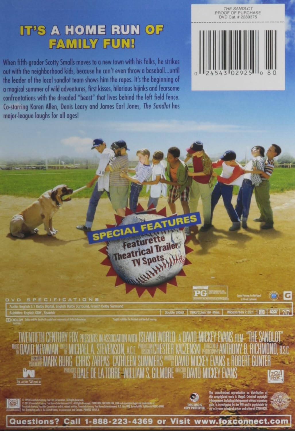 Alt View 1. The Sandlot   - DVD.