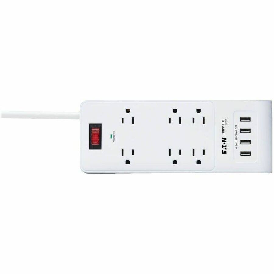 PROTECTED TRIPP-LITE CHARGER - USB 4.2A

TRIPP-LITE
MODEL: TLP1004U