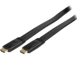 StarTech.com - HDMIMM25FL 25 ft. Black Flat High Speed HDMI Cable with Ethernet Male to Male