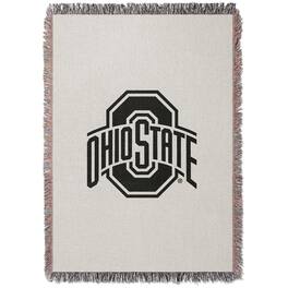 Chad & Jake - Ohio State Buckeyes Woven Blanket - White
