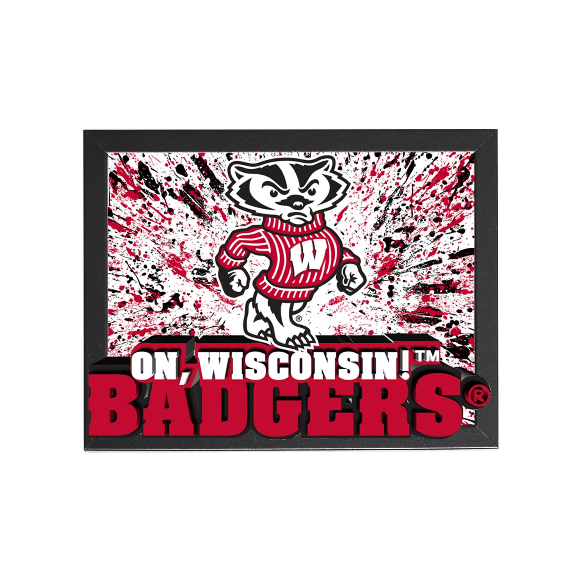 Wisconsin Badgers 14" x 18" Framed 3D Lenticular Art