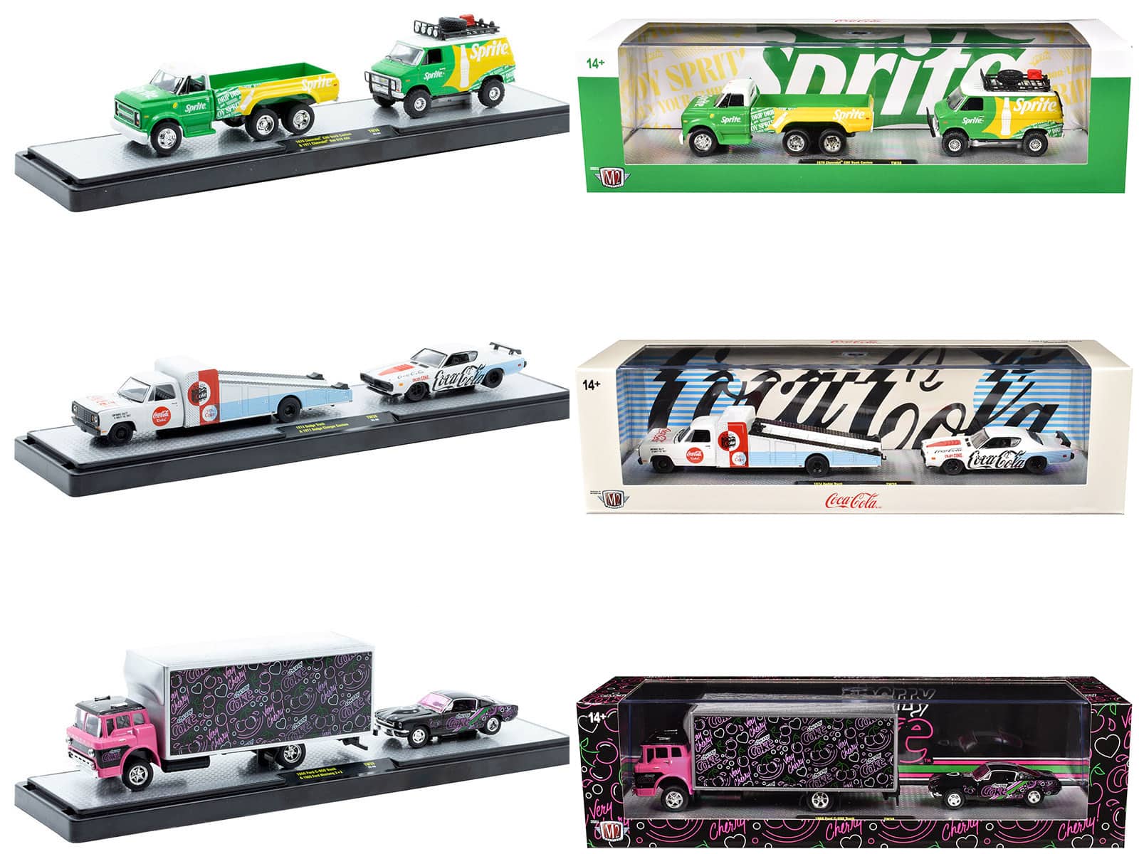 "Auto Haulers ""Soda"" Set of 3 pieces Release 38 Limited Edition to 8000 pieces 1/64 Diecast Model Cars by M2 Machines" price history on PriceWatchPro