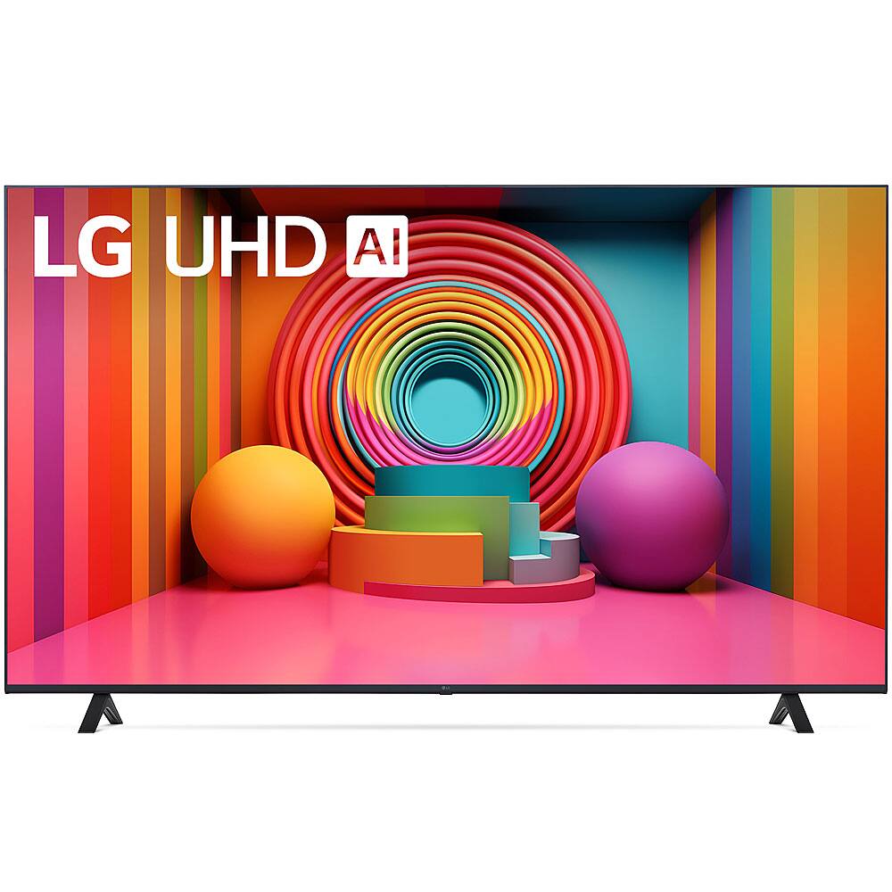 Front. LG - 43" Class UHD Series 4K UHD TV with webOS 24 - Black.