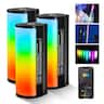 Neewer - 3-Pack Pro Magnetic RGB Light Wands, APP/DMX Control, 360° Full Color, CRI97, 2600mAh, TL98C