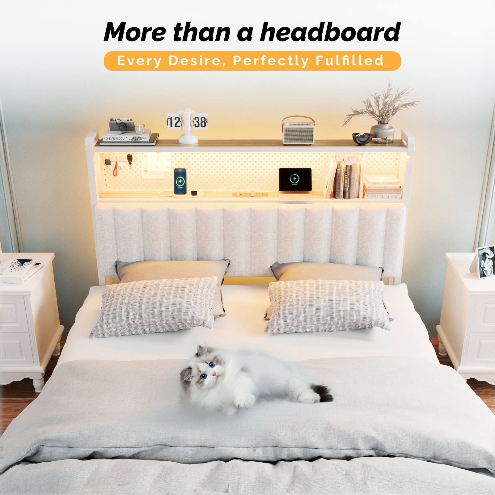 More than a headboard  
Every Desire, Perfectly Fulfilled