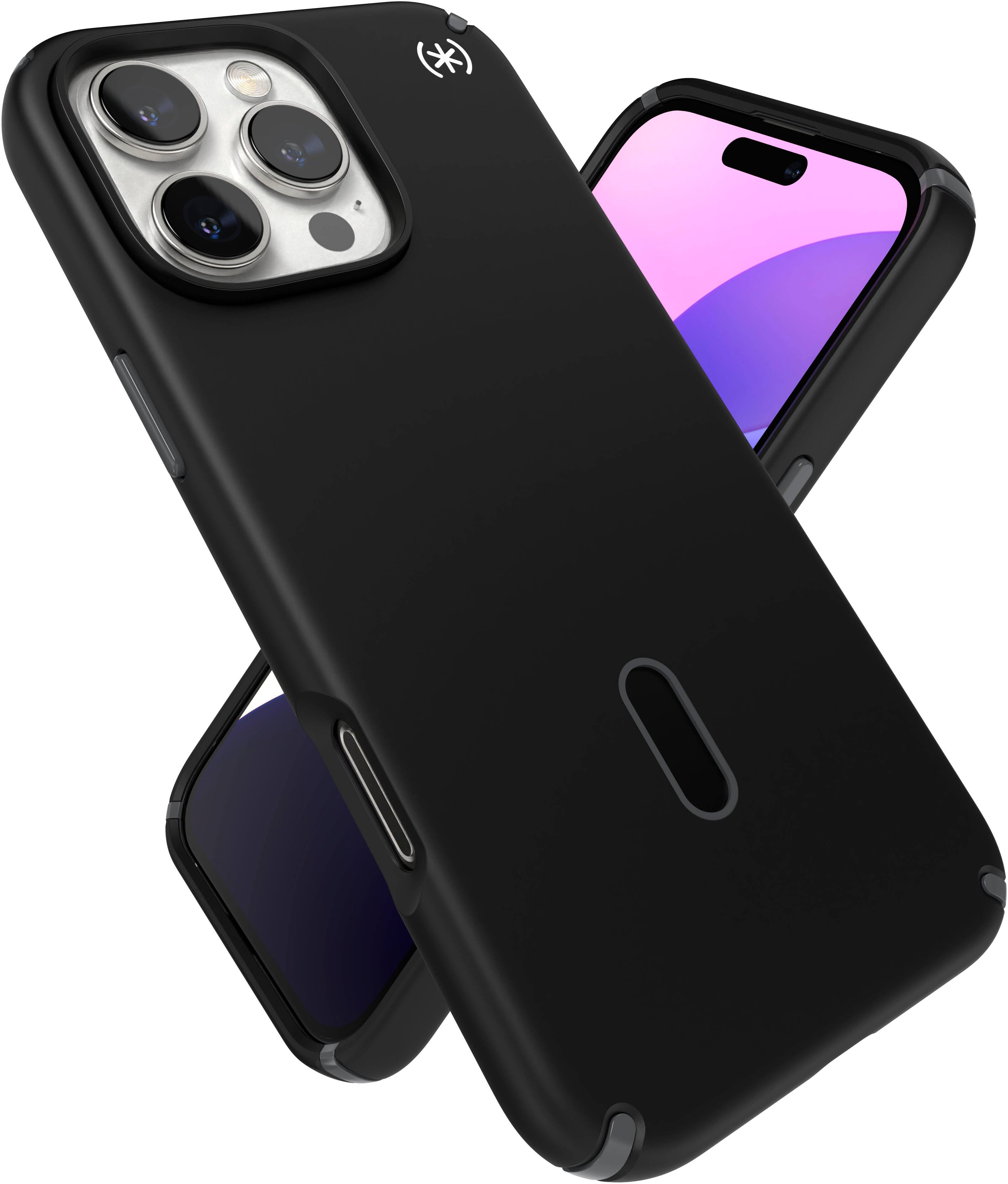 Alt View 10. Speck - Presidio2 Pro ClickLock Case with MagSafe for Apple iPhone 16 Pro Max - Black.