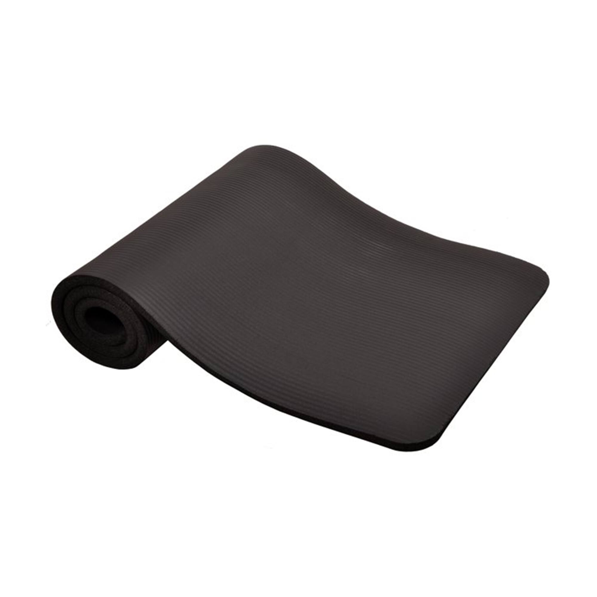 Alt View 1. BalanceFrom Fitness - BalanceFrom Fitness GoYoga 71x24in Anti Tear Exercise Yoga Mat with Strap, Black - Black.