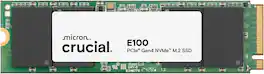 Crucial - CT1000E100SSD8 E100 1TB M.2 NVMe PCIe Gen4 Internal SSD, Up to 5,000MB/s, Laptop & Desktop Compatible