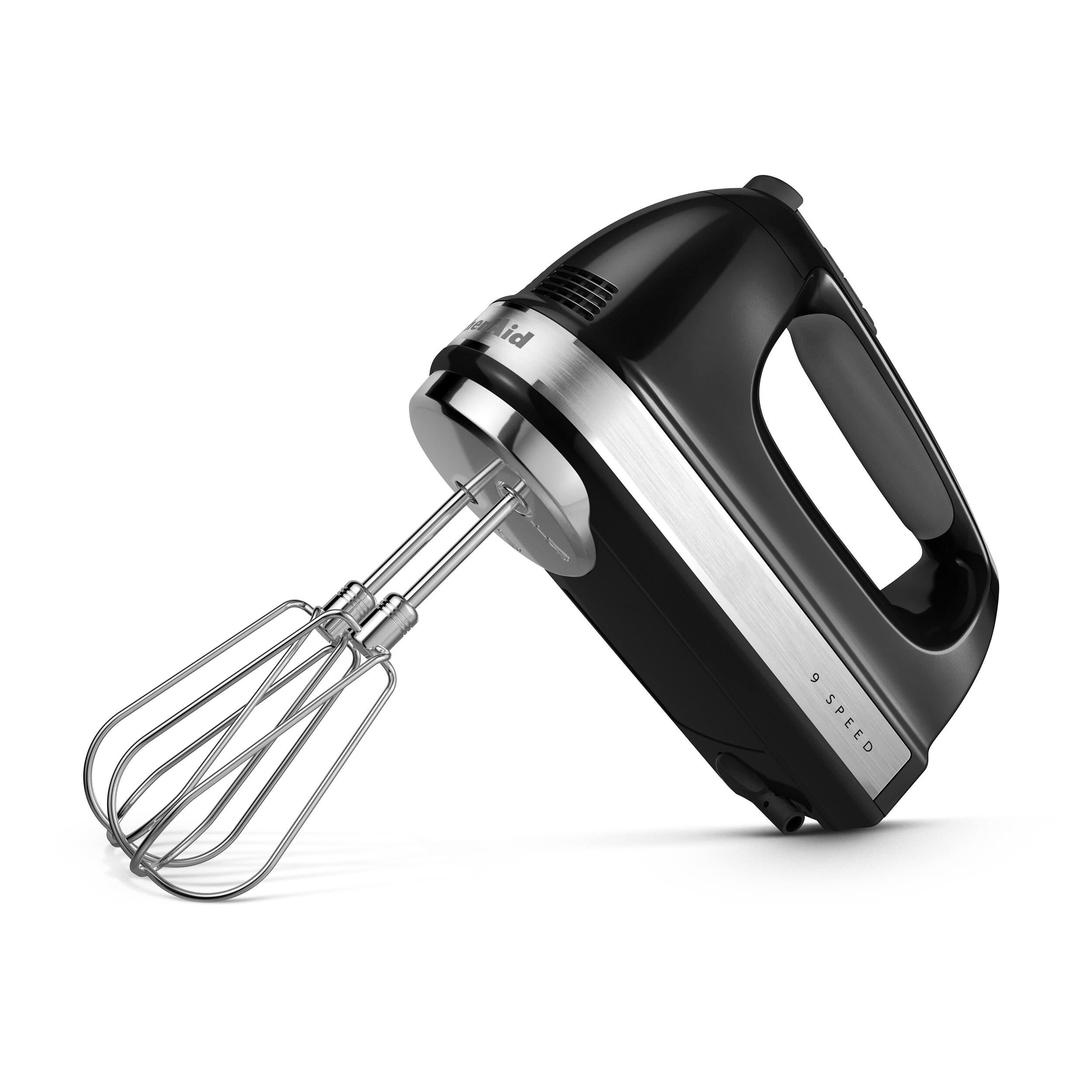 Angle. KitchenAid - KitchenAid® 9-Speed Hand Mixer - KHM926 - Onyx Black.