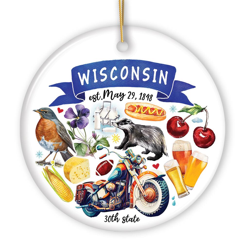 WISCONSIN  
est. May 29, 1848  
30th state