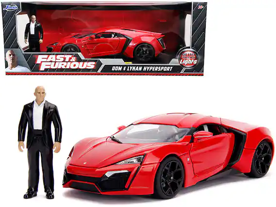 Jada 14 DIE CAST FIGHTS WITH FAST & FURIOUS DOM & LYKAN HYPERSPORT