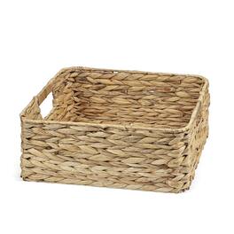Garnen - Woven Baskets Storage 14" Wicker Basket for Organizing, Woven Storage Baskets for Bathroom Closet Pantry Kitchen Shelves - Brown