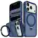 Front. Vena - For Apple iPhone 17 Pro Case Magsafe, Magnetic Ring Kickstand, Shockproof Translucent Back Slim Phone Case, Blue - Blue.