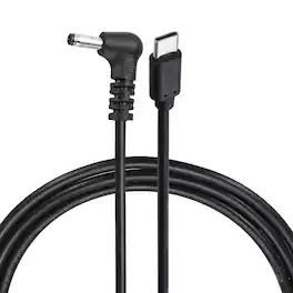 Unique Bargains - USB C to DC Power Cable, 12V 3A 36W, 3.5x1.35mm, PD Trigger for Laptop, Monitor, Security Camera - Black