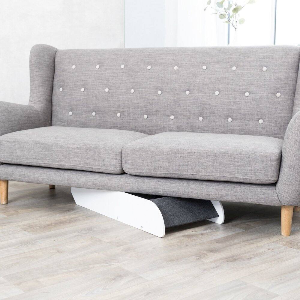 Alt View 2. TRIXIE - Adjustable 4-Step Pet Stairs - White.