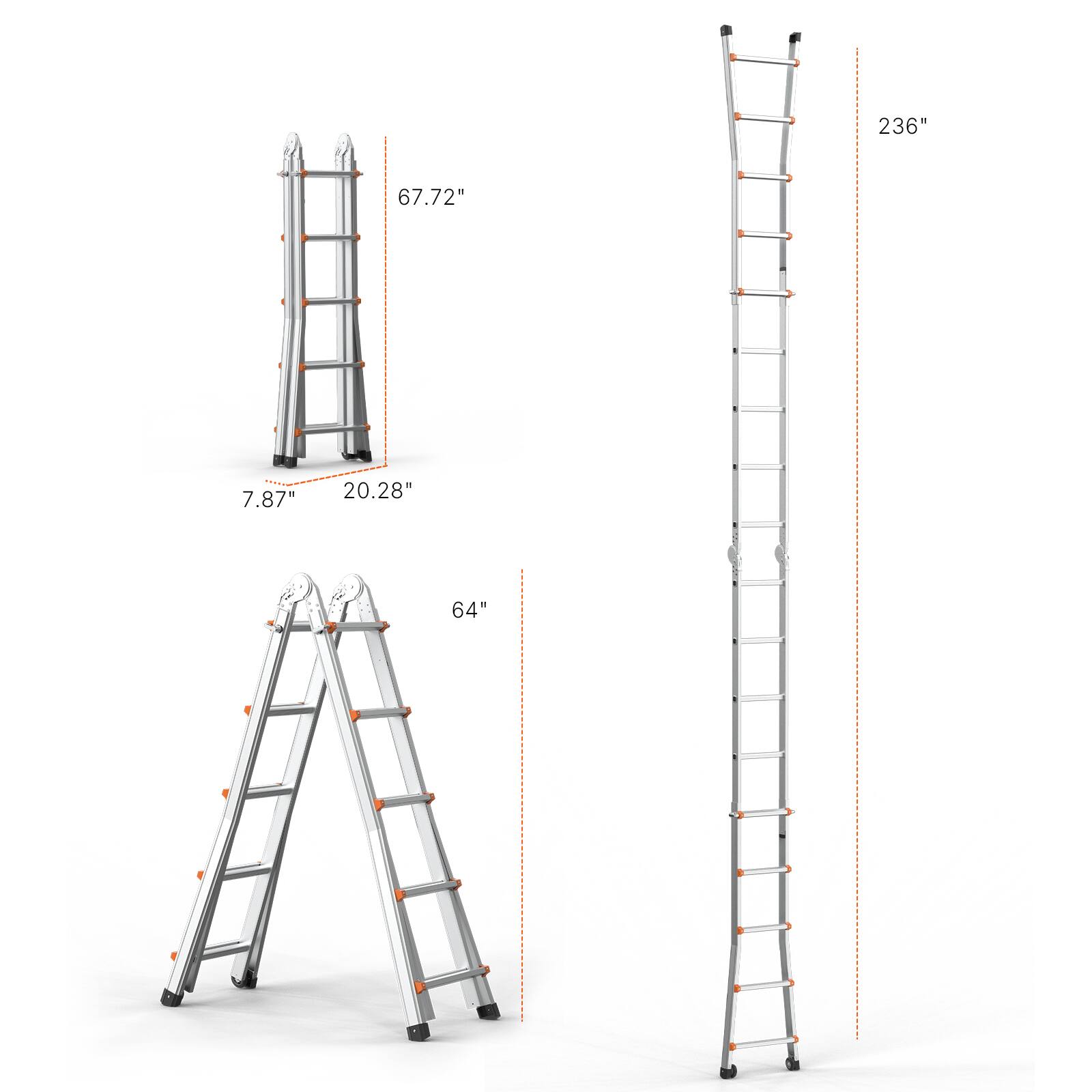 236"  
67.72"  
7.87"  
20.28"  
64"