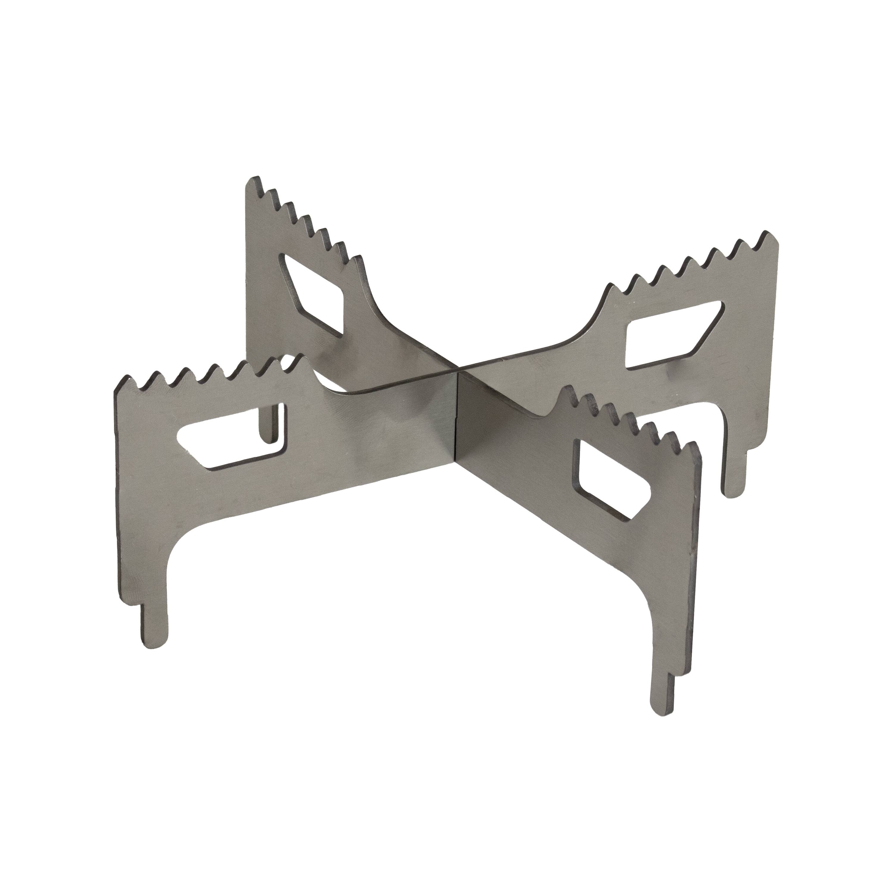 Alt View 10. Sunnydaze - 3-pc Accessory Kit for Smokeless Tabletop Fire Pit - 7-in. - Silver.